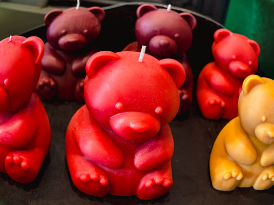 Bear candle large